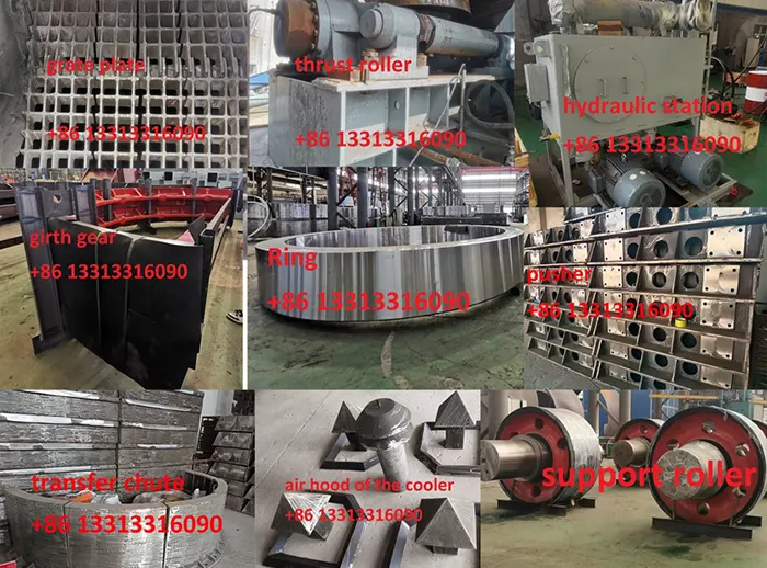 critical parts in preheater rotary kiln
