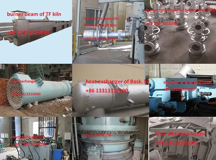 critical parts in single shaft kiln